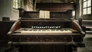 Orgel in einer alten Kirche