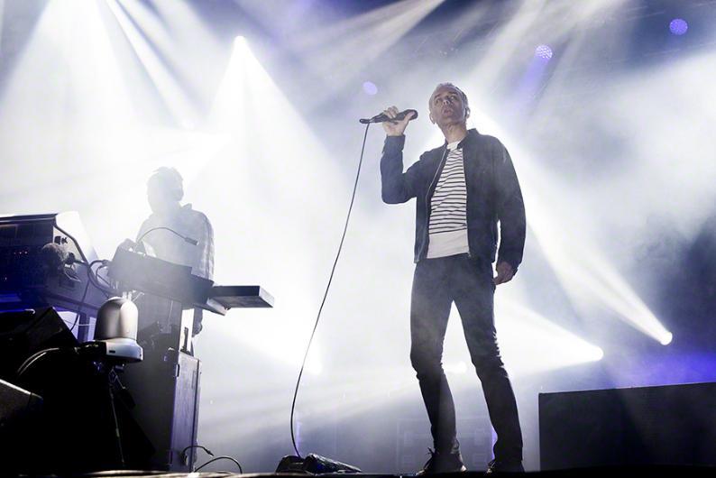 Underworld (Darren Price & Karl Hyde) am 29. Juni 2016 beim Quart Festival in Kristiansand