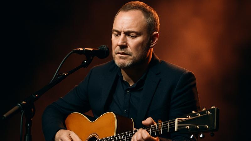 David Gray an der Gitarre (KI-generiert)