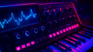 Futuristischer Synthesizer