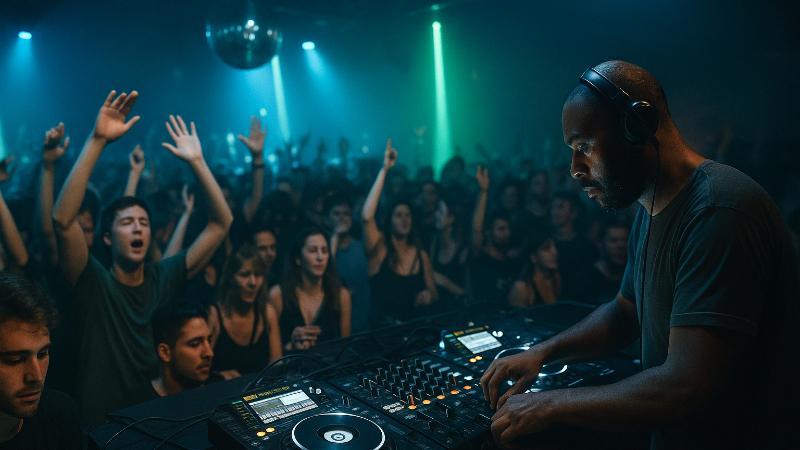 House Music DJ Set im Club