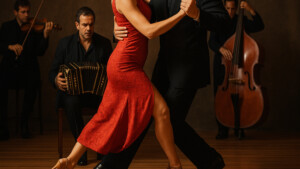 Tangoensemble und Tangotänzer