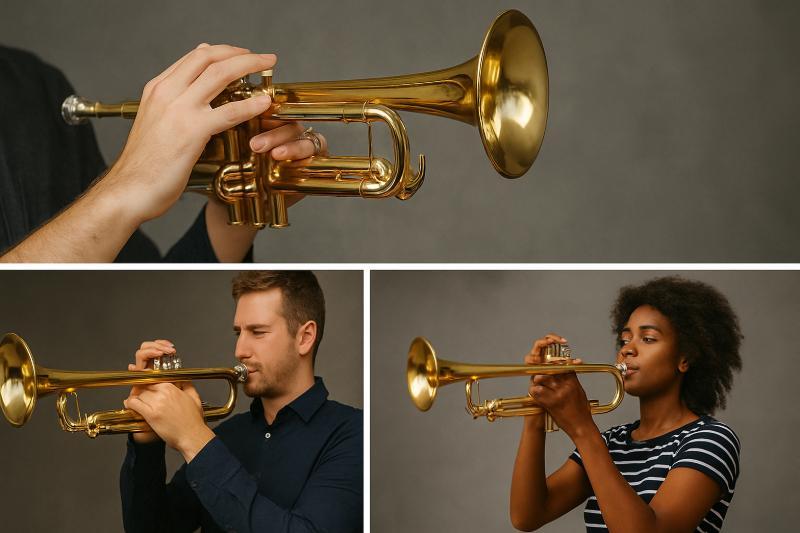 Collage mit Trompetisten