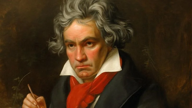 zeitgenössisches, romantisches Porträt von Ludwig van Beethoven