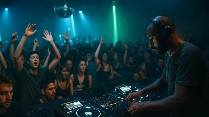 House Music DJ Set im Club