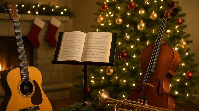 Musikinstrumente für Weihnachtsmusik