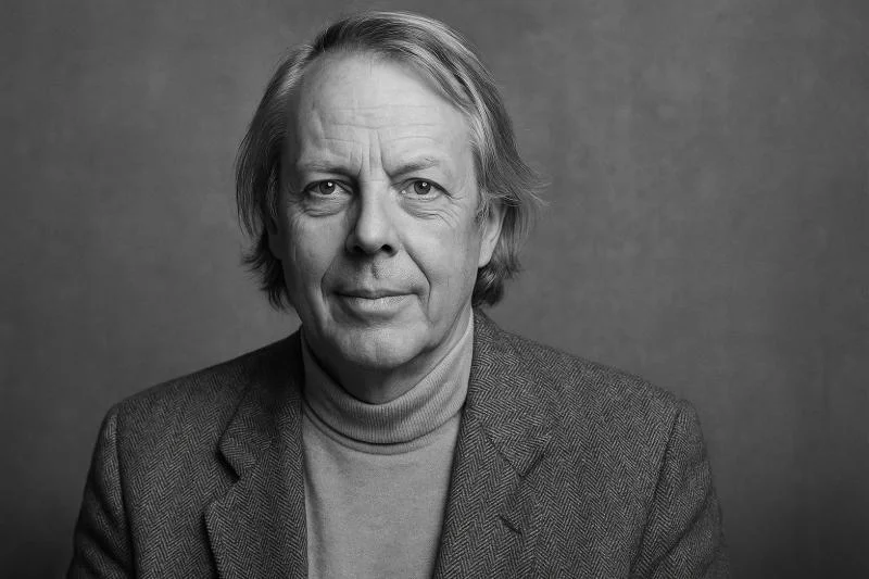 Porträt von Karlheinz Stockhausen (KI-generiert)
