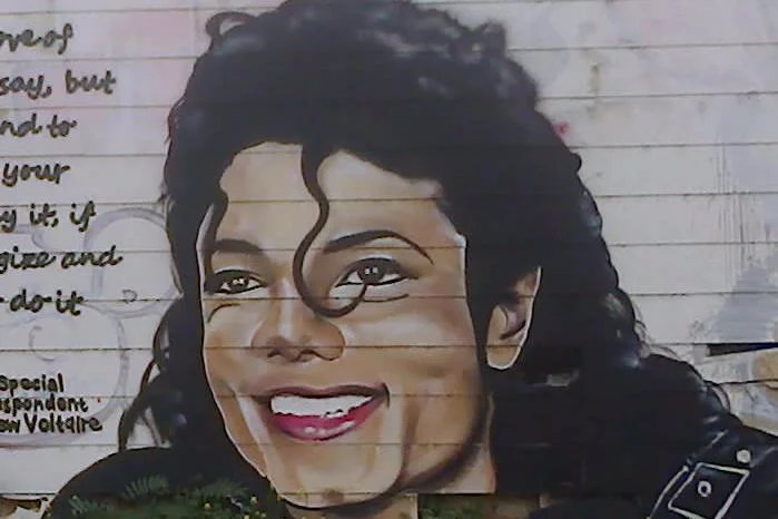 Wandgemälde von Michael Jackson in Wien, Österreich